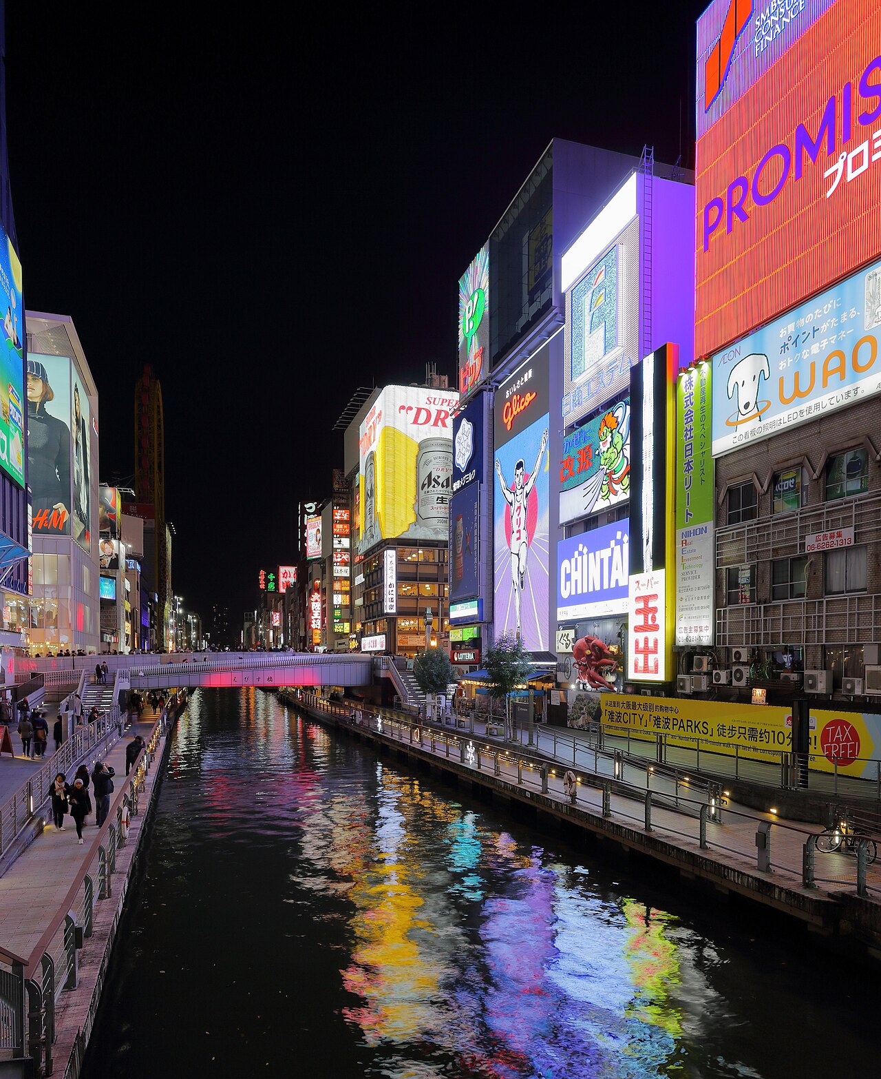 大阪府・夜の道頓堀